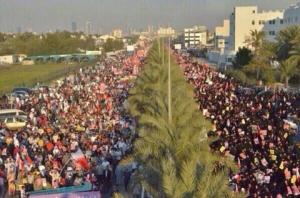 Bahrain anniversary protests (picture courtesy of BCHR)